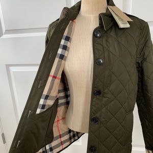 NEW Burberry Ashurst Quilted Jacket Olive Green